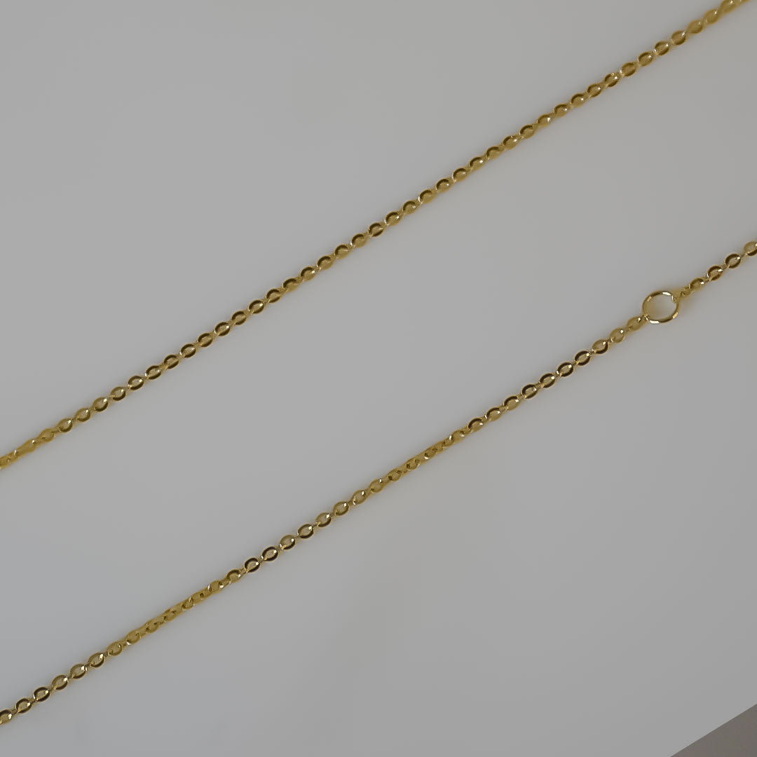 Golden Solitaire Necklace