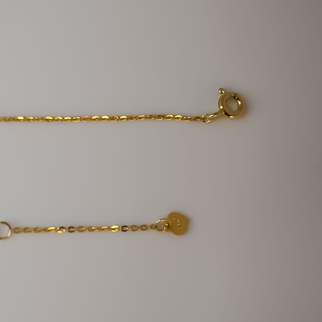 Golden Solitaire Necklace