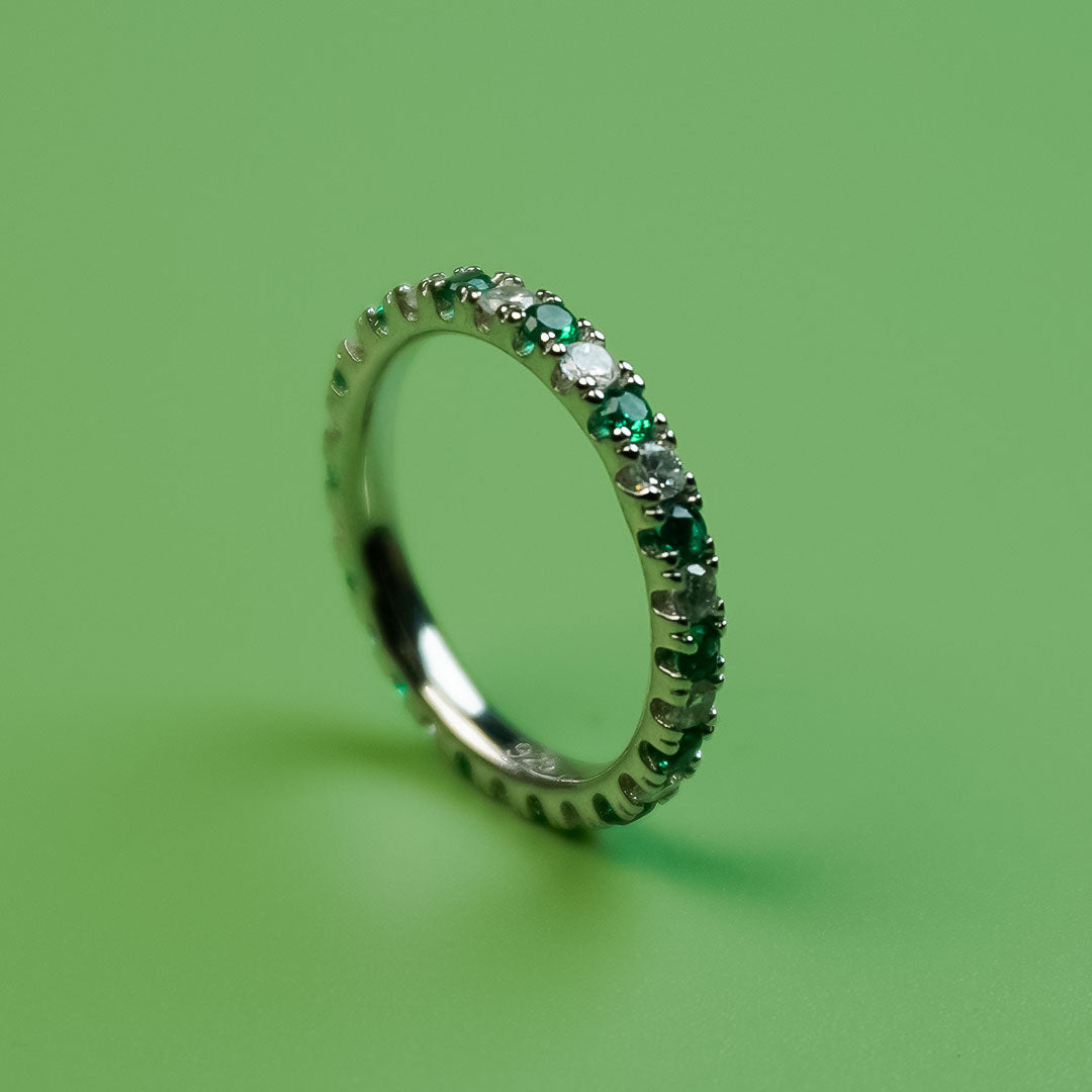 EverGreen Stone Eternity Band