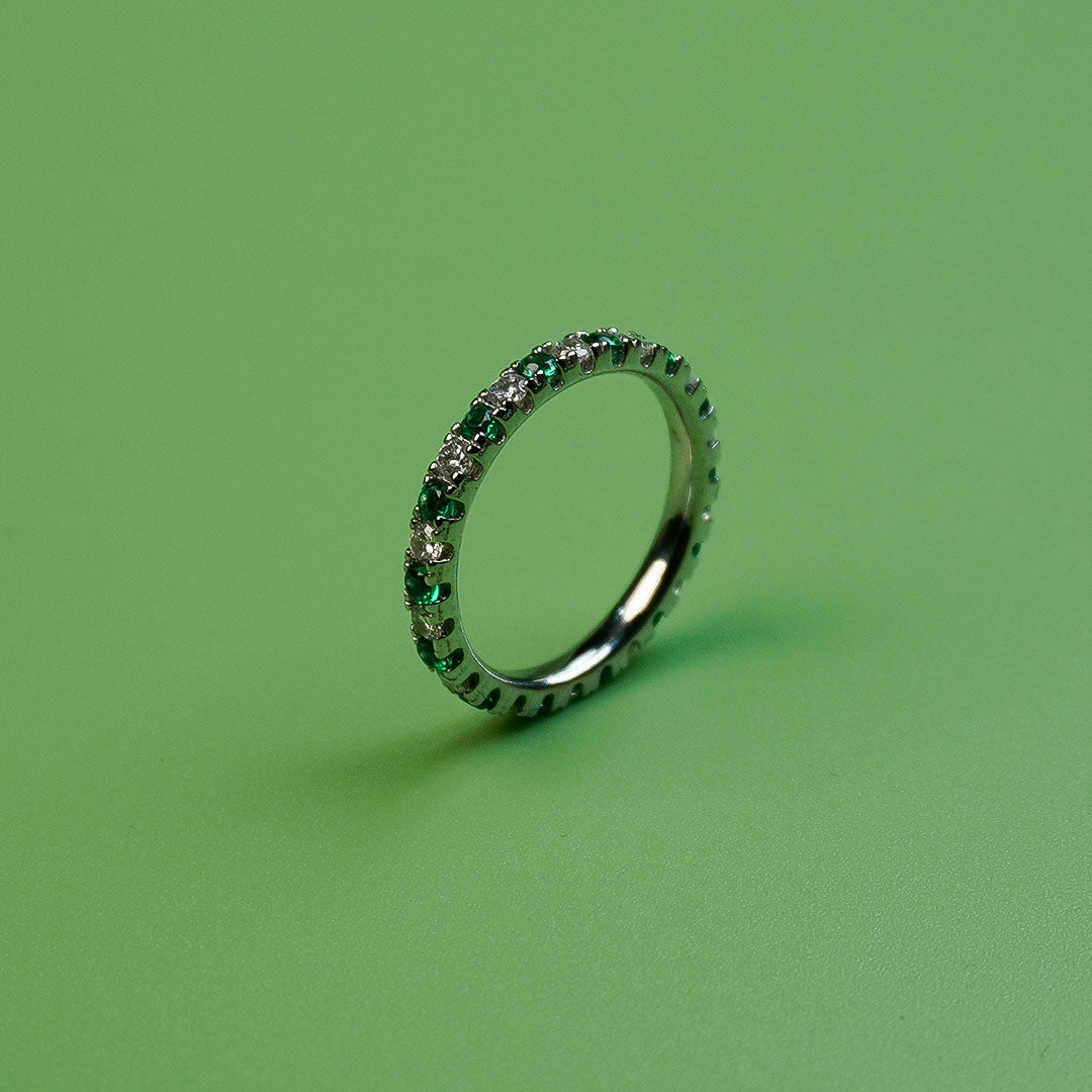 EverGreen Stone Eternity Band