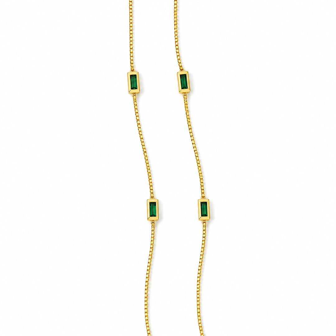 Emerald Line Anklet
