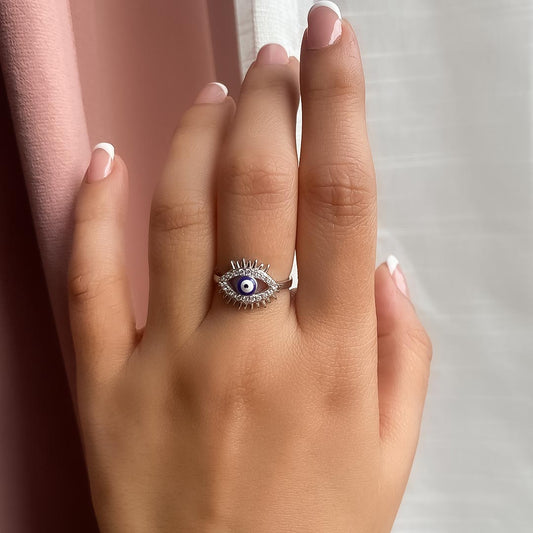 Guardian Gaze Ring Pure 925 Silver