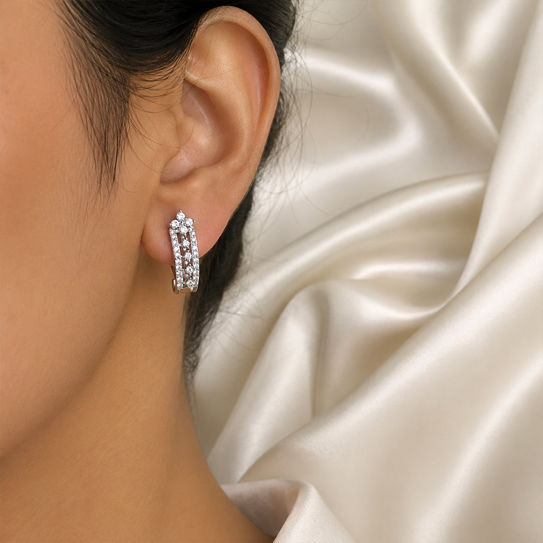 Gulnaar Silver Earrings