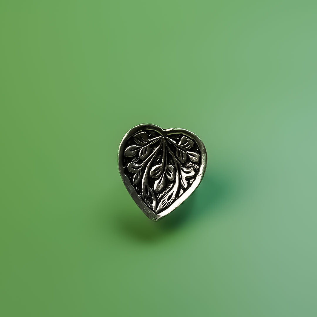 Heart Silver Adjustable Ring