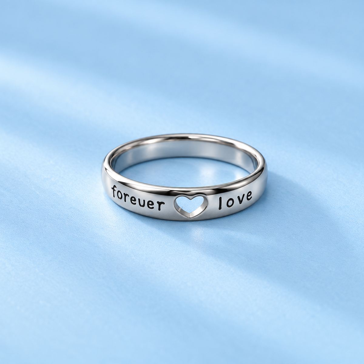 Love Couple Adjustable Band Ring