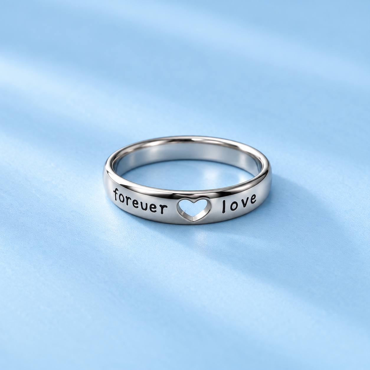 Love Couple Adjustable Band Ring