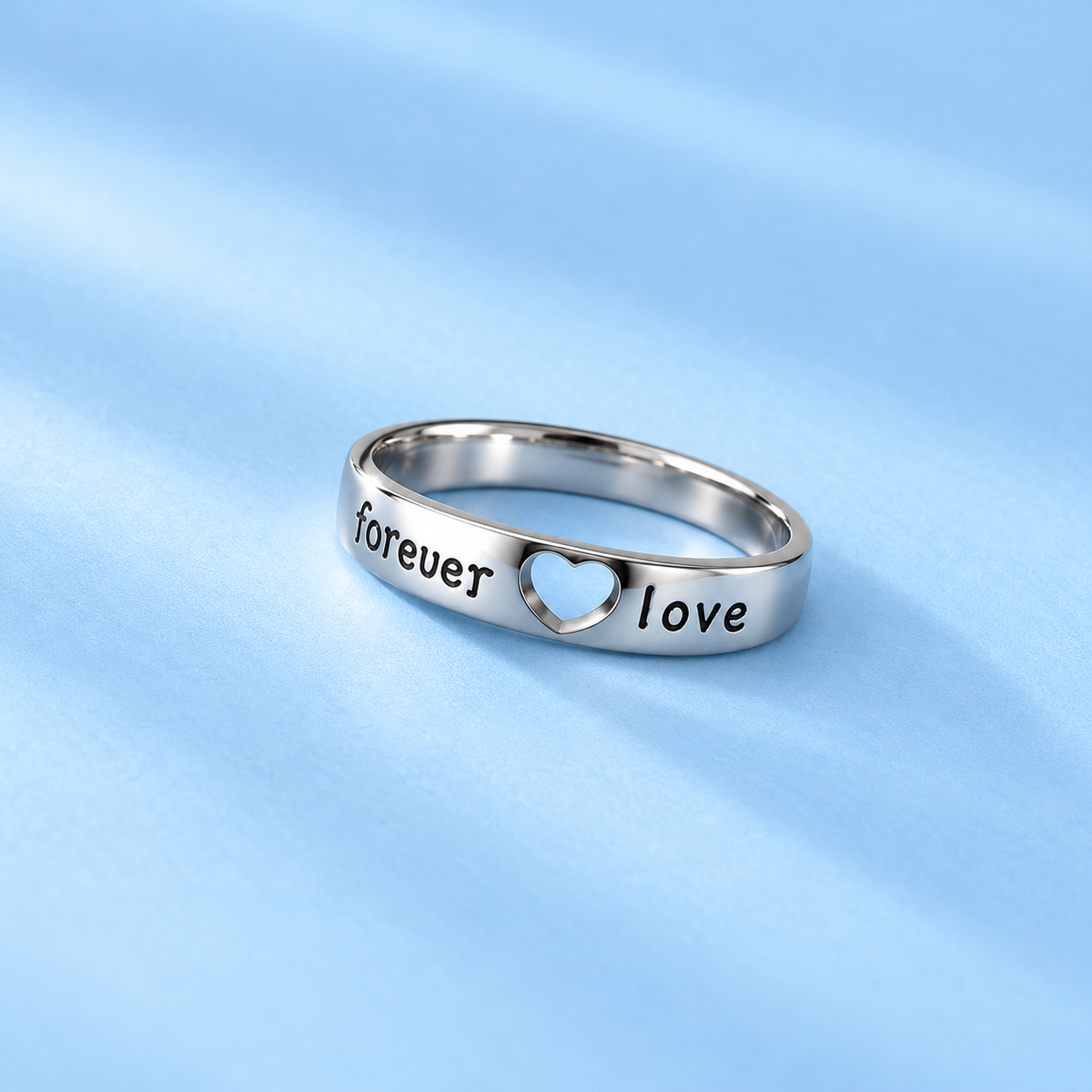 Love Couple Adjustable Band Ring
