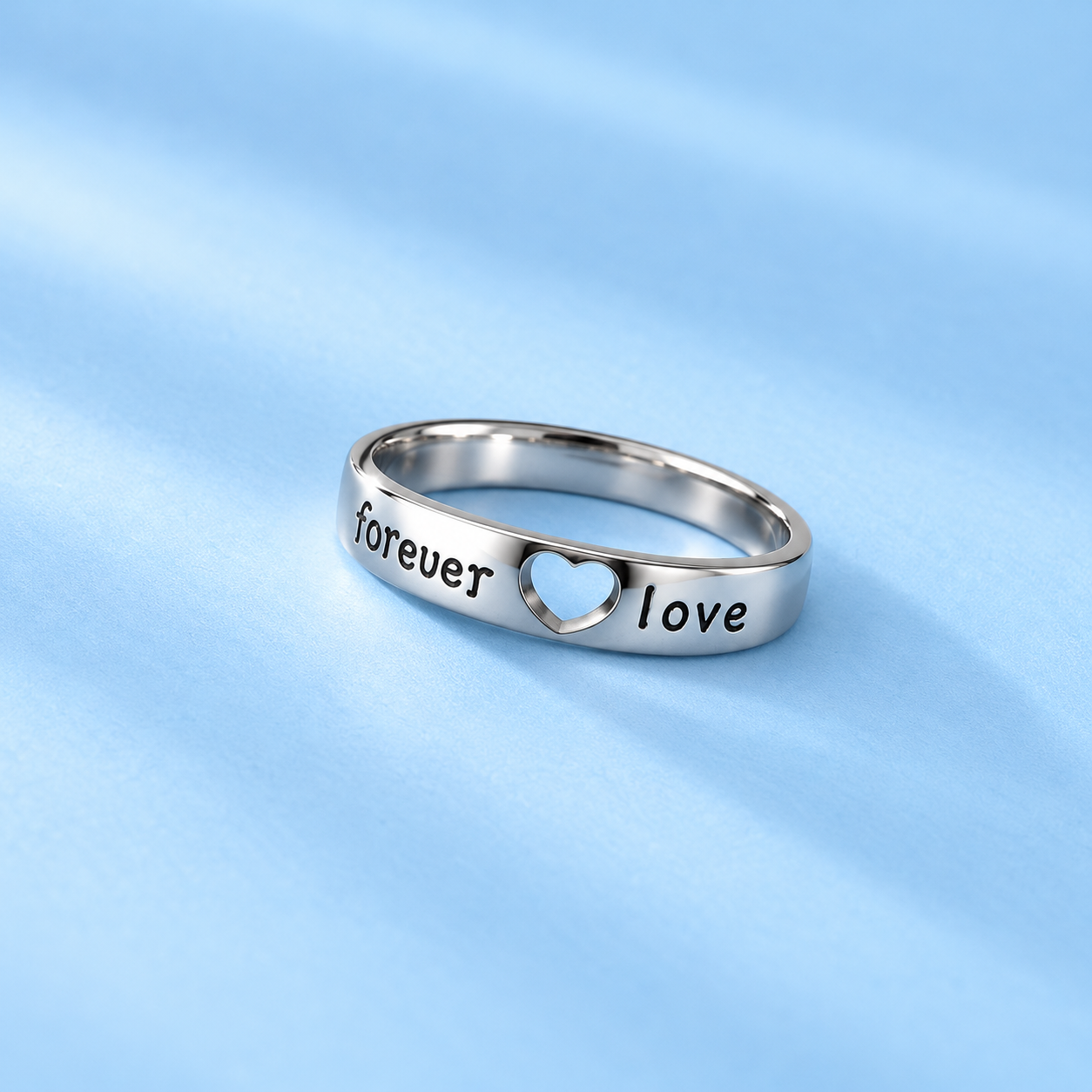 Love Couple Adjustable Band Ring
