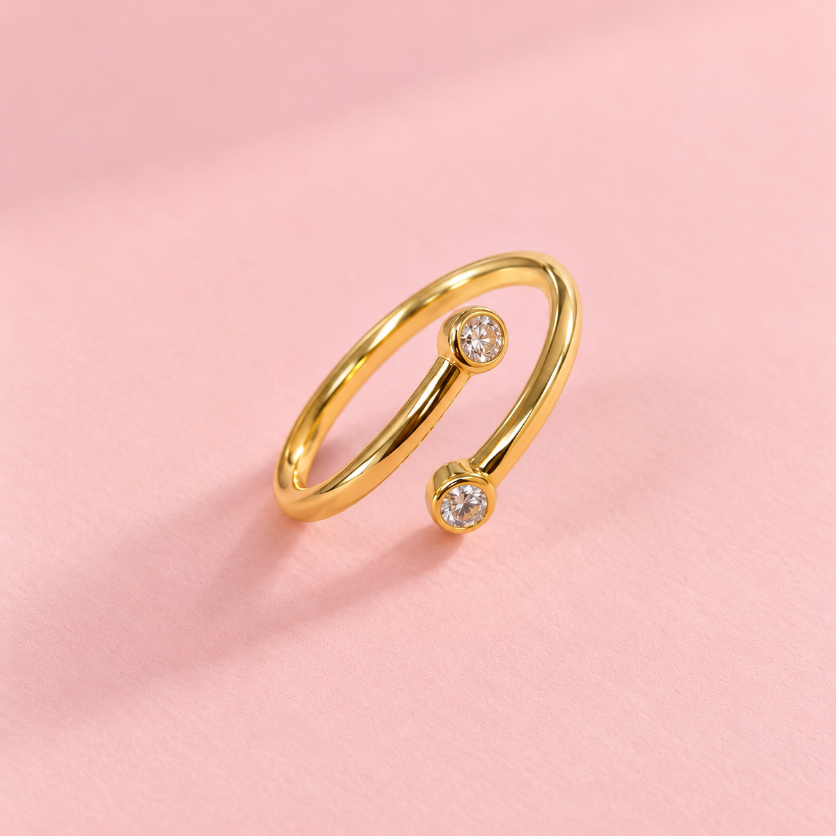 925 Silver Curve Adjustable Ring