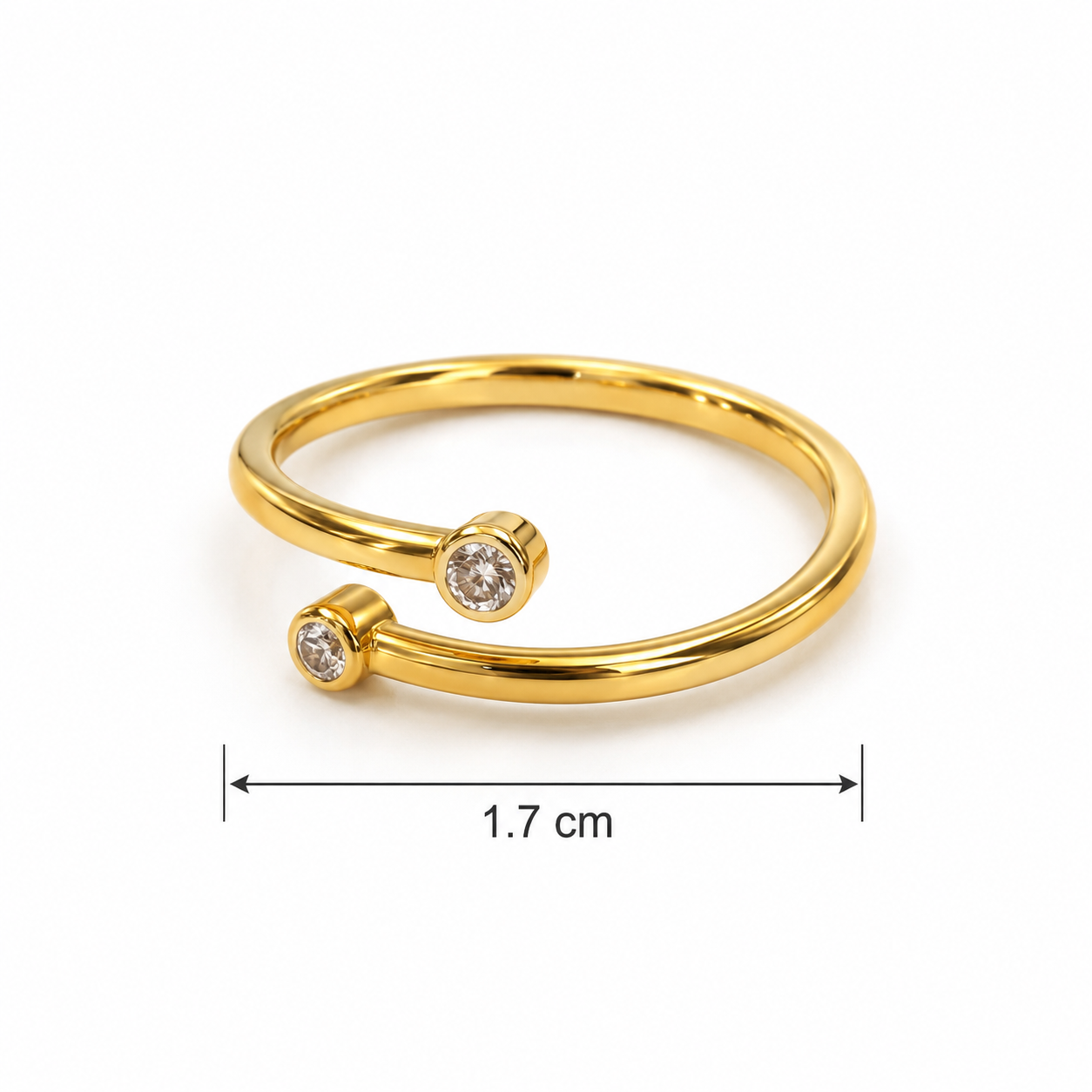 925 Silver Curve Adjustable Ring