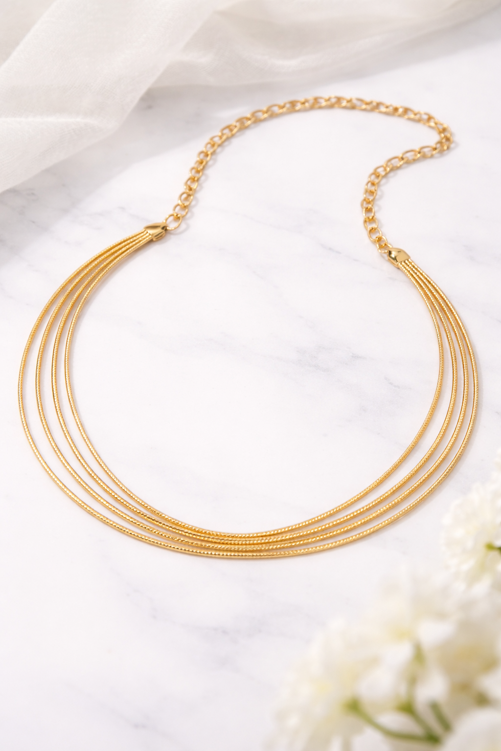 Aurelia Gold-Plated 925 Silver Hasli Necklace
