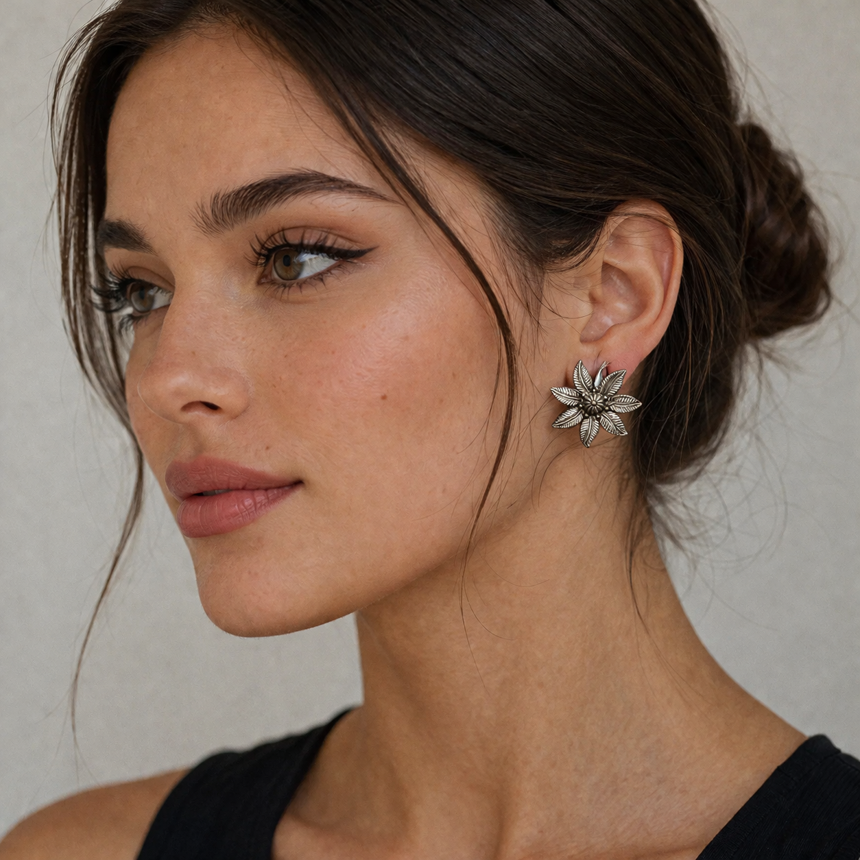 Starlit Oxidised Earrings – 925 Sterling Silver