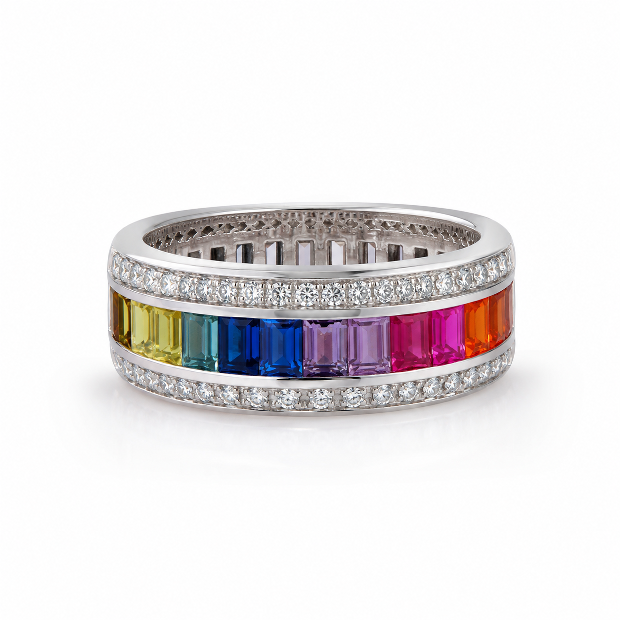 Multi Coloured Band Ring