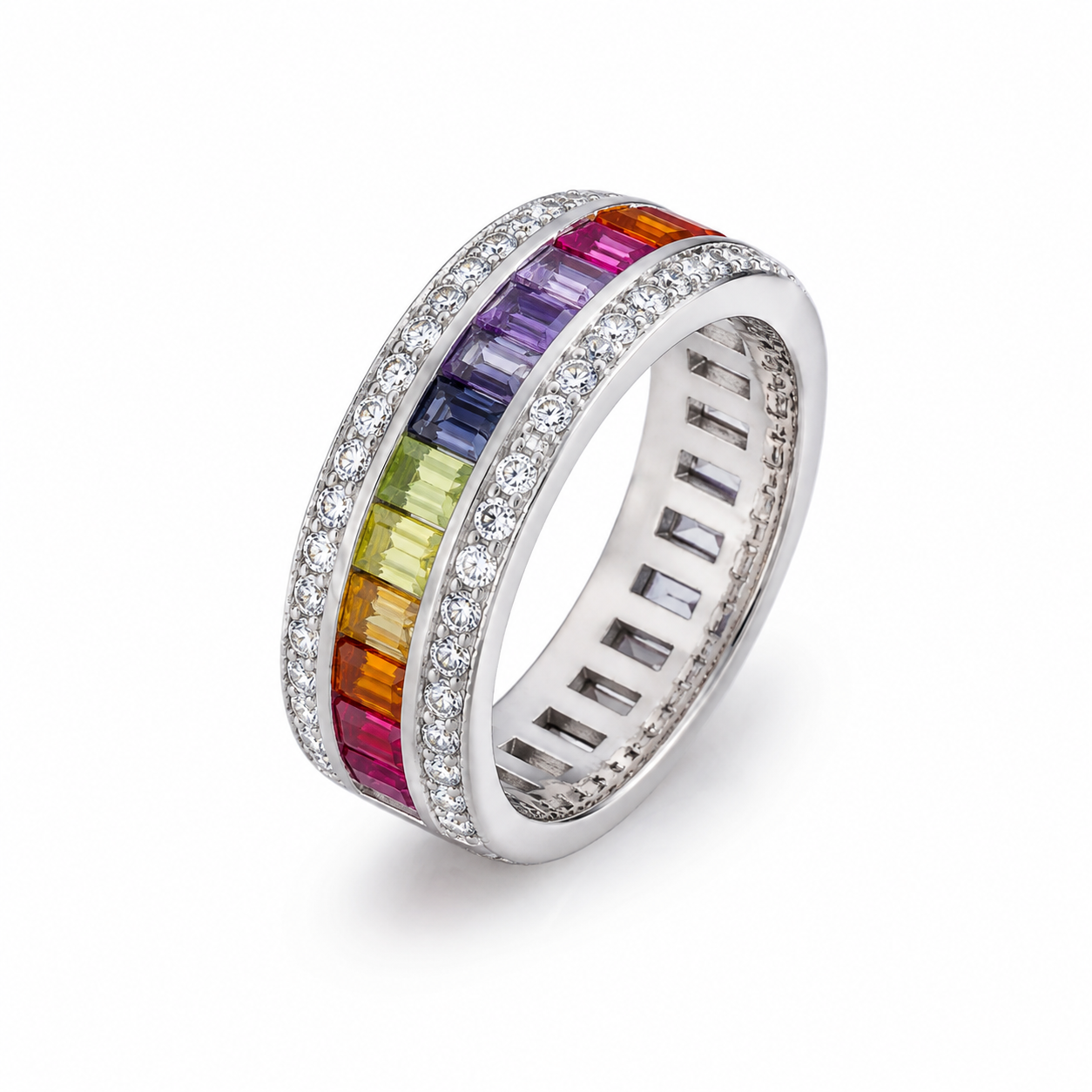 Multi Coloured Band Ring