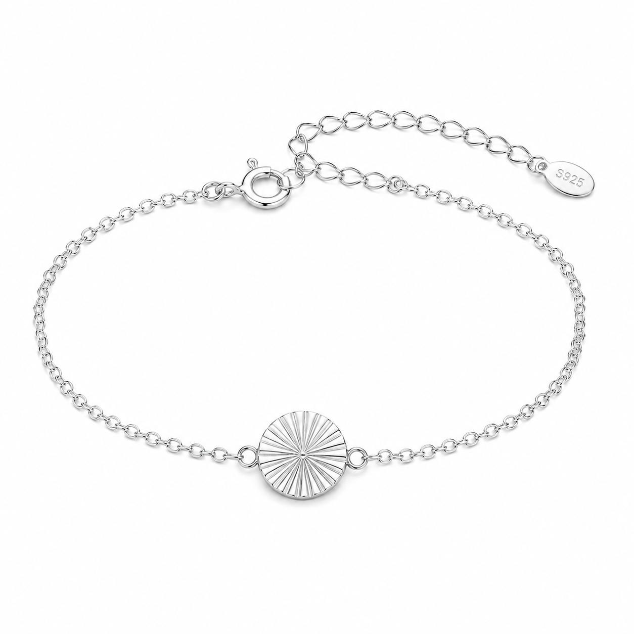 Celeste Sunburst 925 Sterling Silver Bracelet