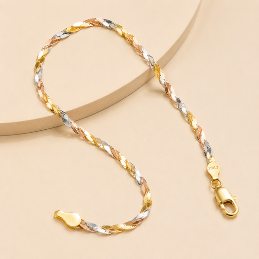 Italian Tricolor Designer Anklet (Single)