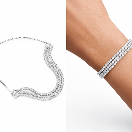 Twilight Trinity Reversible Tennis Bracelet