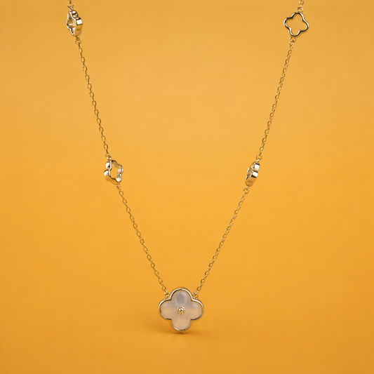 Flower Loop Necklace | 925 Silver