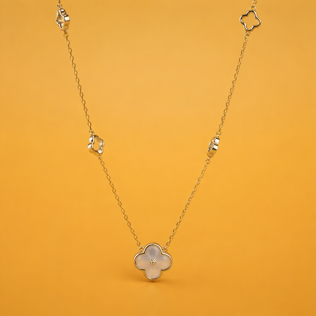 Flower Loop Necklace | 925 Silver