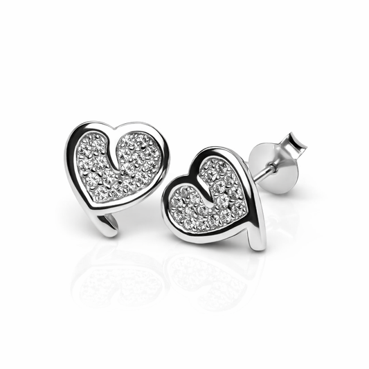 Mini Heart Studs Earrings