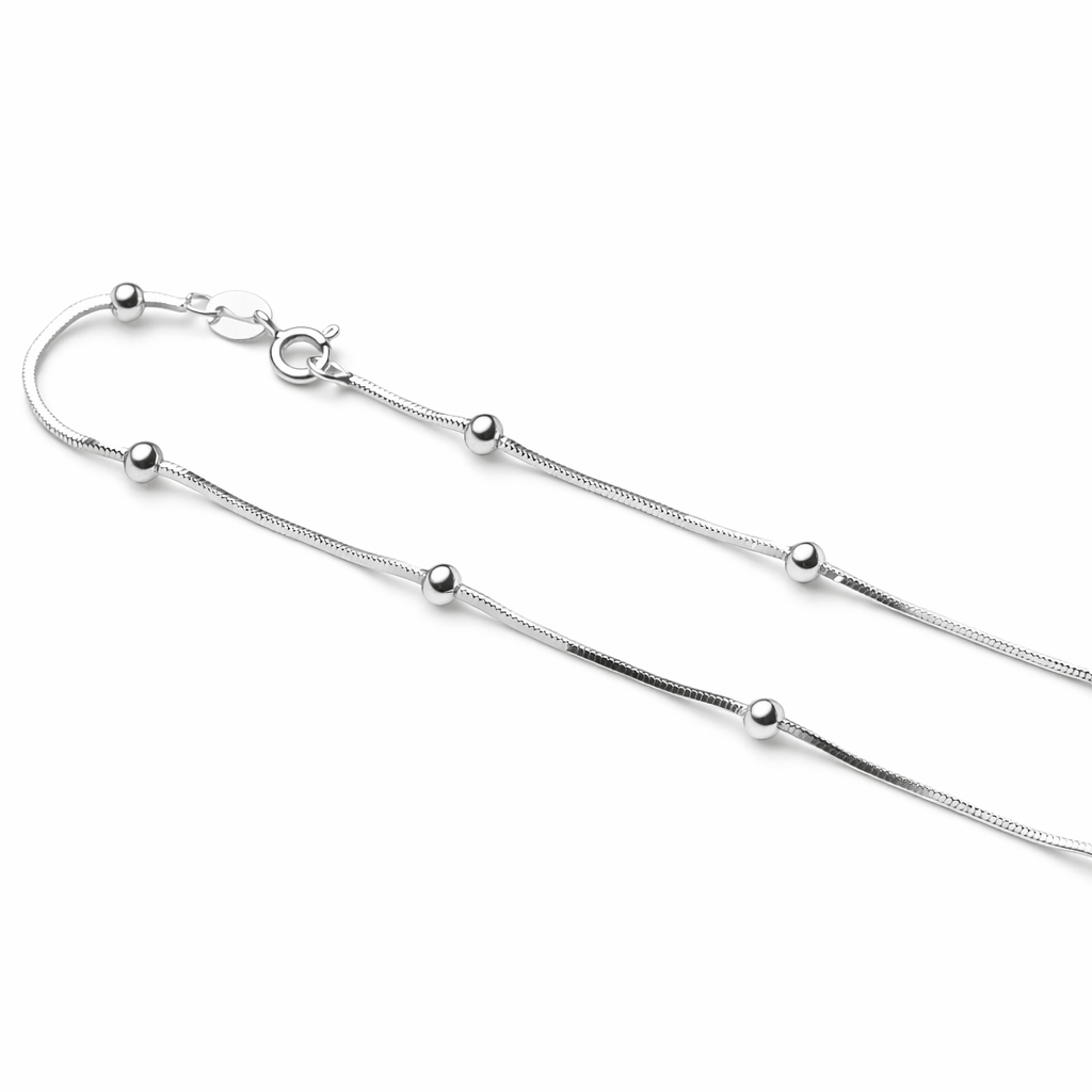 Bead Link Italian 925 Silver Chain