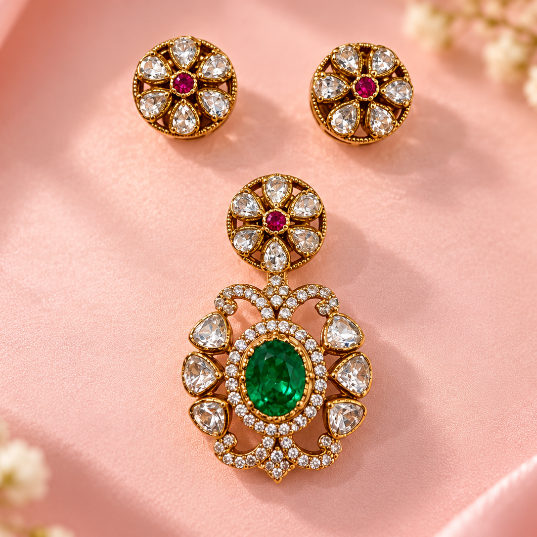 Emerald Bloom Set
