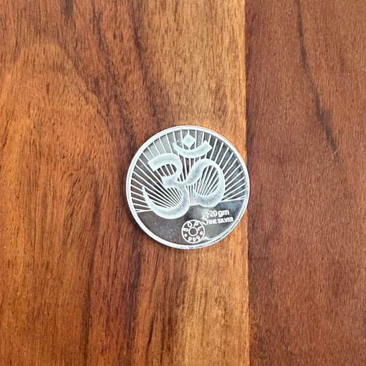 Om Divya Shree – 20g 999 Pure Silver Diwali Coin