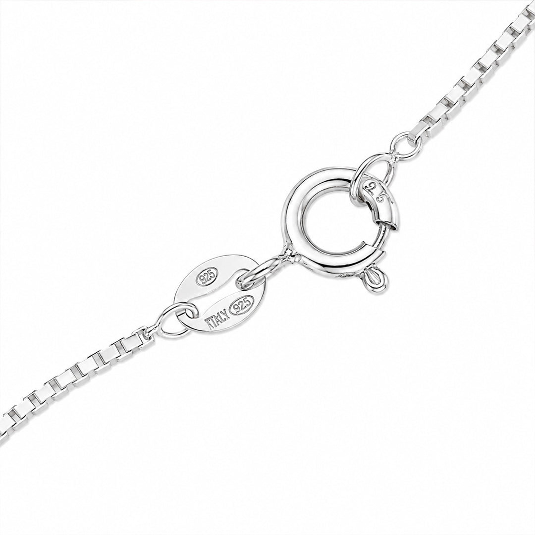 Infinity Mint Silver Necklace
