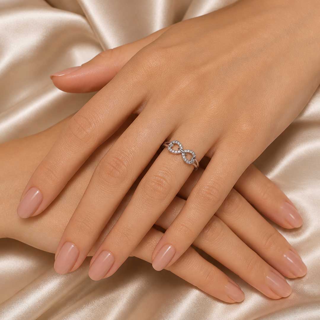 Infinity Spark Adjustable Ring