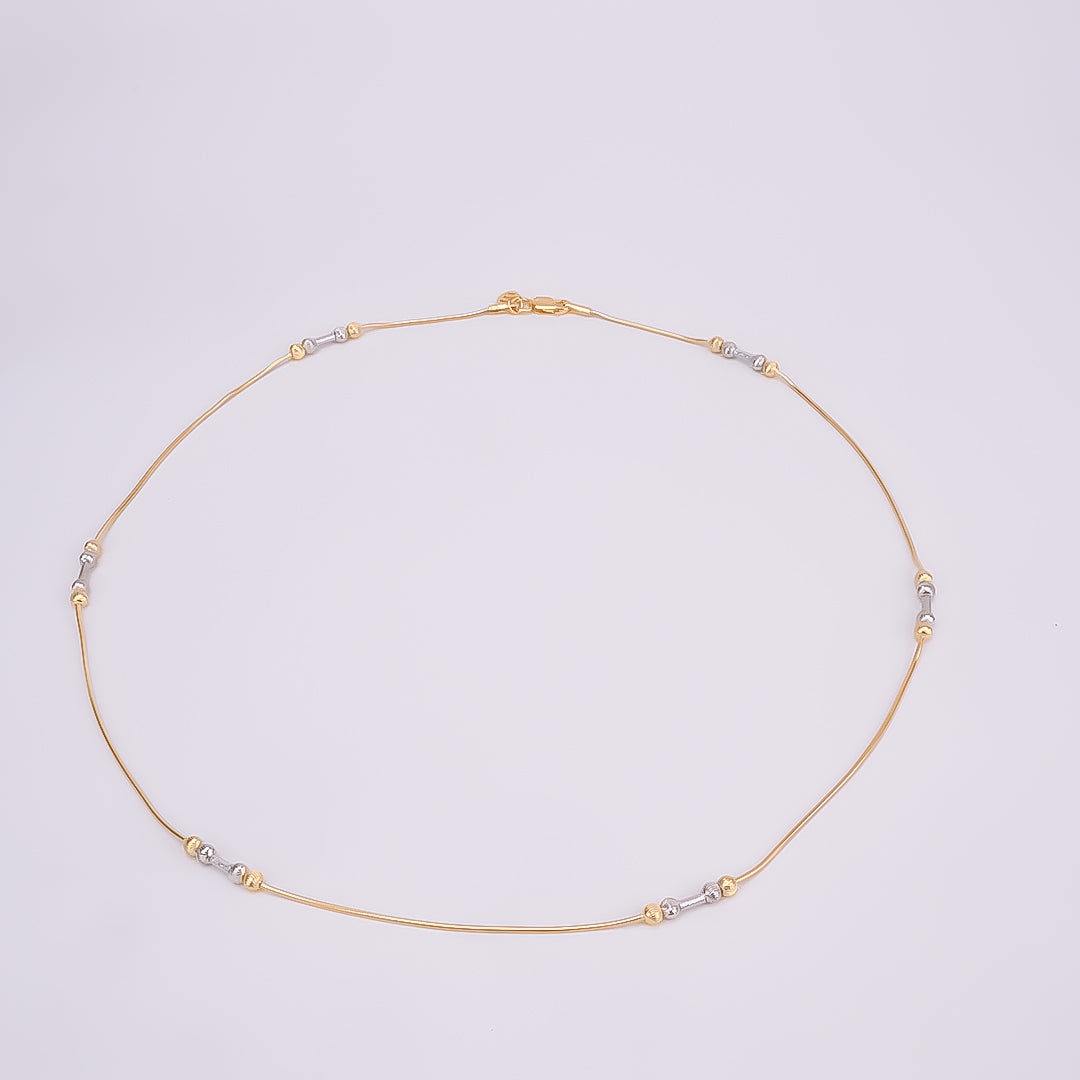Silver Italian Duo Matar Chain