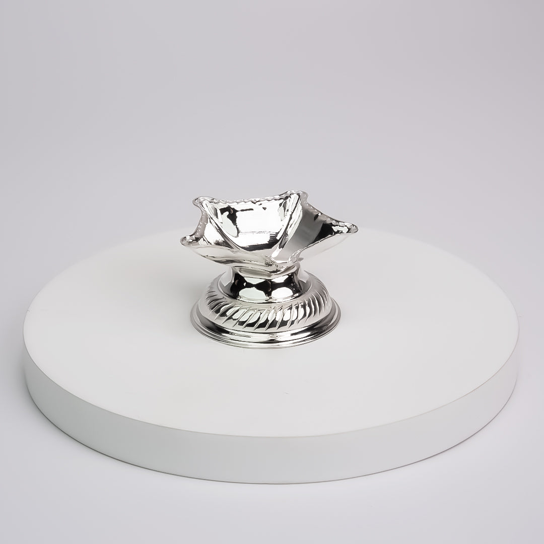 925 Silver Traditional Puja Diya