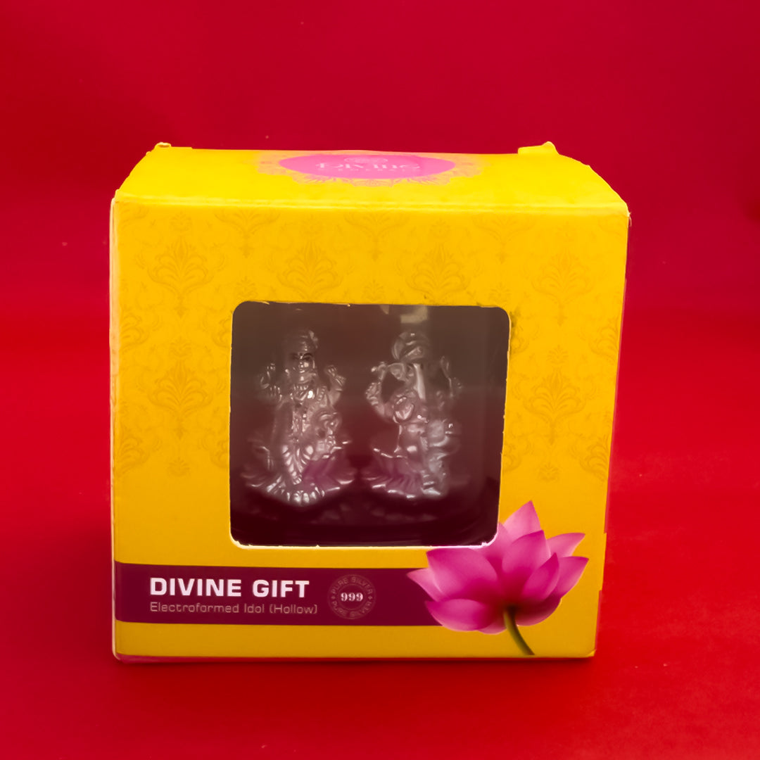 Pure Silver 999 Lakshmi Ganesh Ji Idols (7.91 gm)