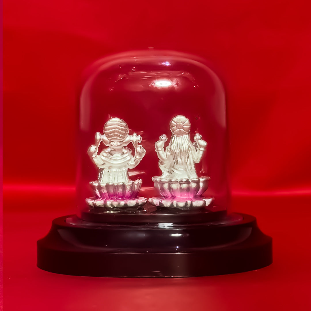 Pure Silver 999 Lakshmi Ganesh Ji Idols (7.91 gm)