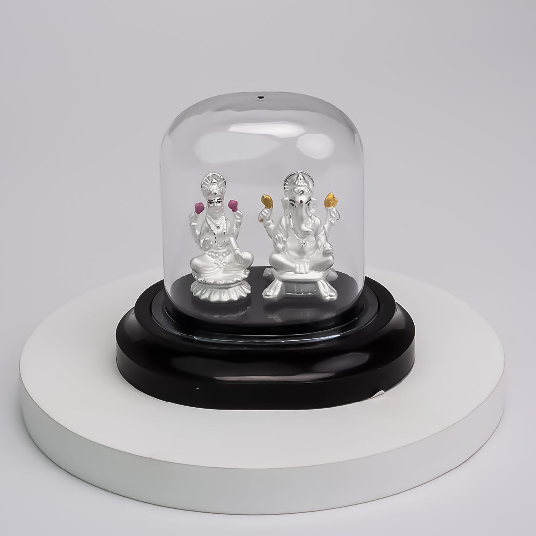 Pure Silver 999 Lakshmi Ganesh ji Gifting Idols (6.49gm)