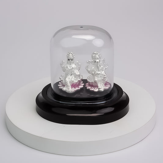 Pure Silver 999 Lakshmi Ganesh Ji Idols (7.91 gm)