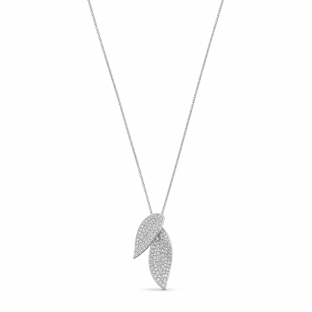 Leaf Sparkle Necklace Set