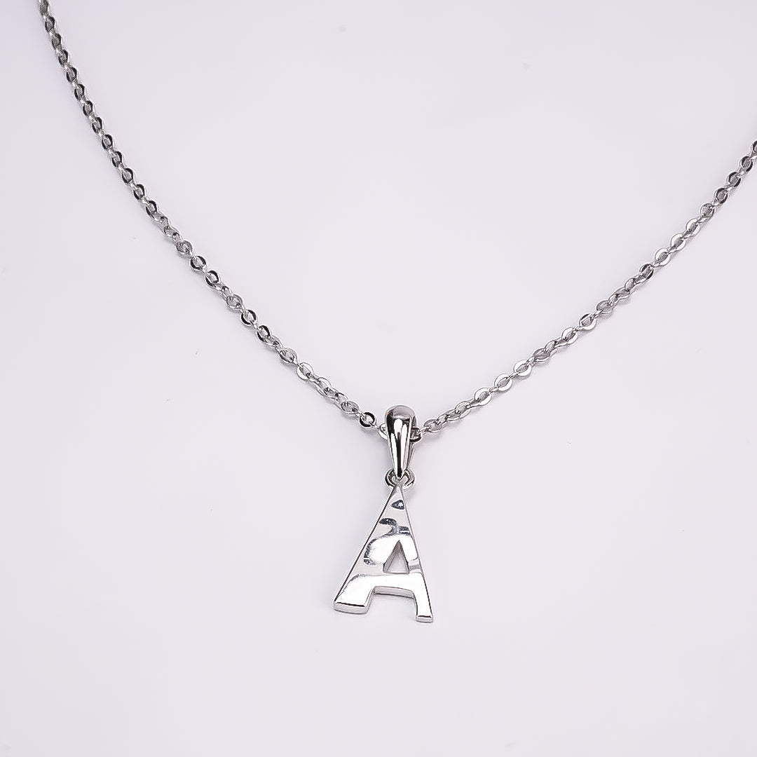 "A” Initial Pendant in 925 Silver
