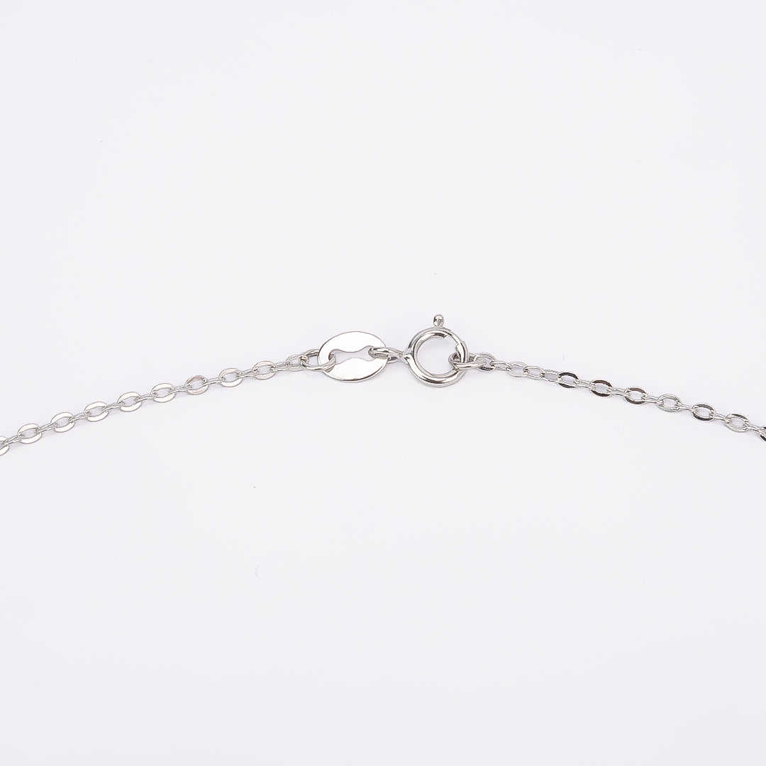 Silver T Initial Pendant Chain