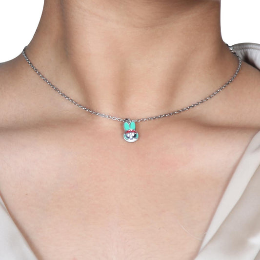 Green Powerpuff Girl Pendant Pure 925 Silver