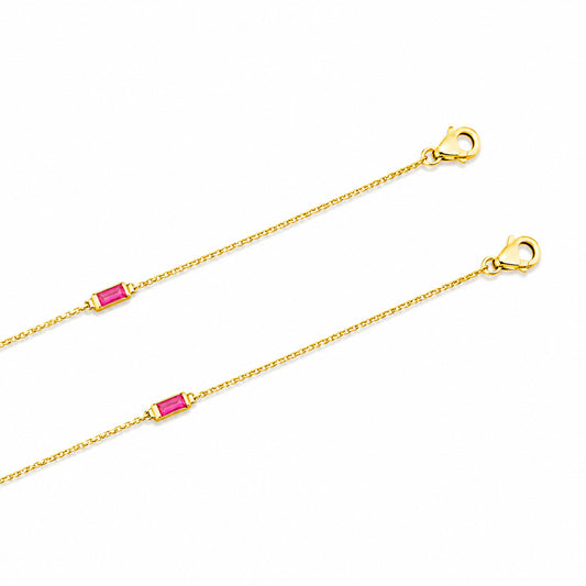 Magenta Line Anklet