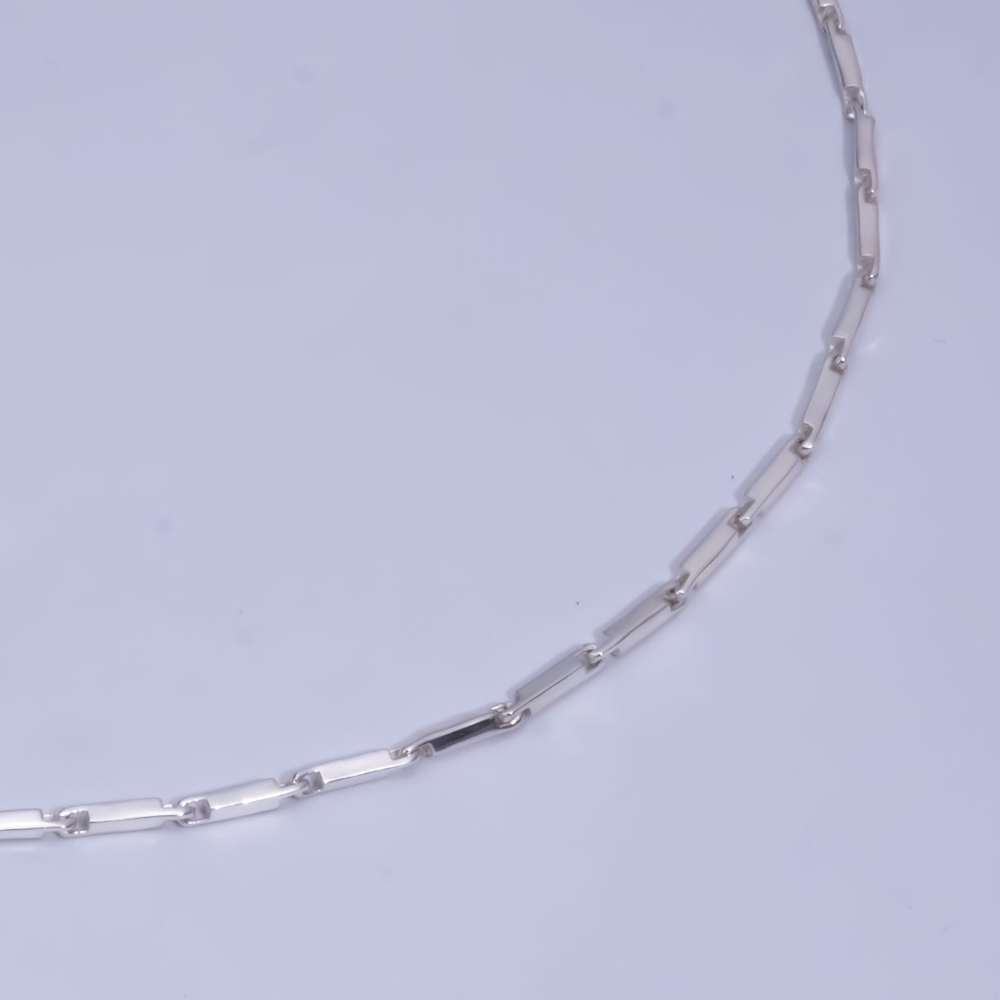 Men Pure Silver Choco Chain