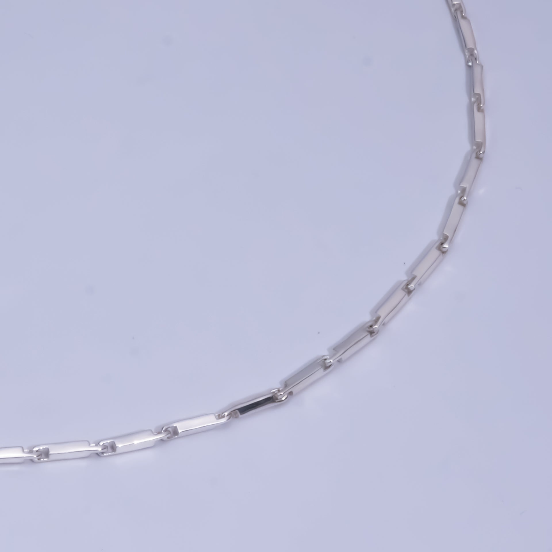 Men Pure Silver Choco Chain