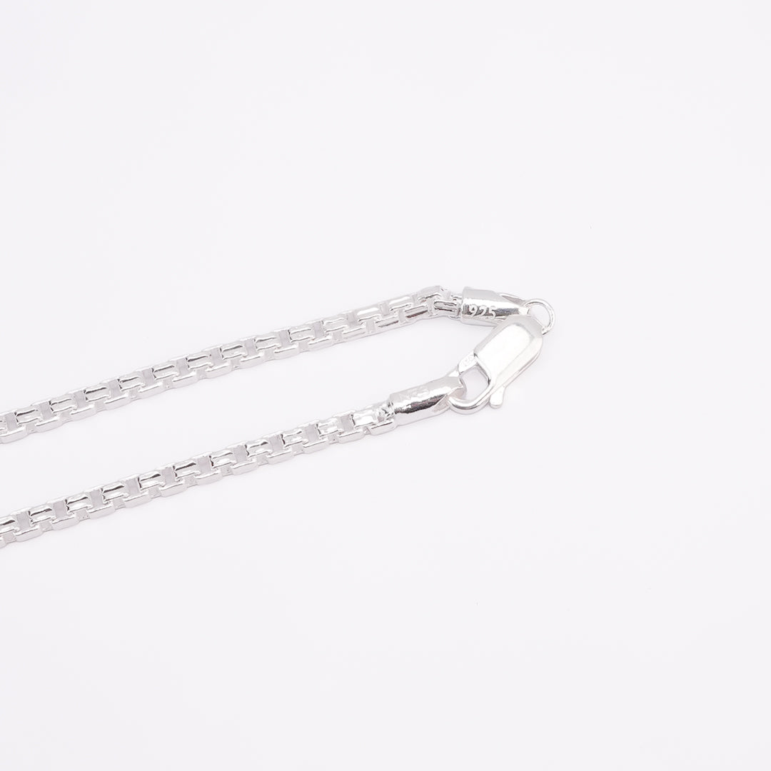 Men Silver Classy Box Chain
