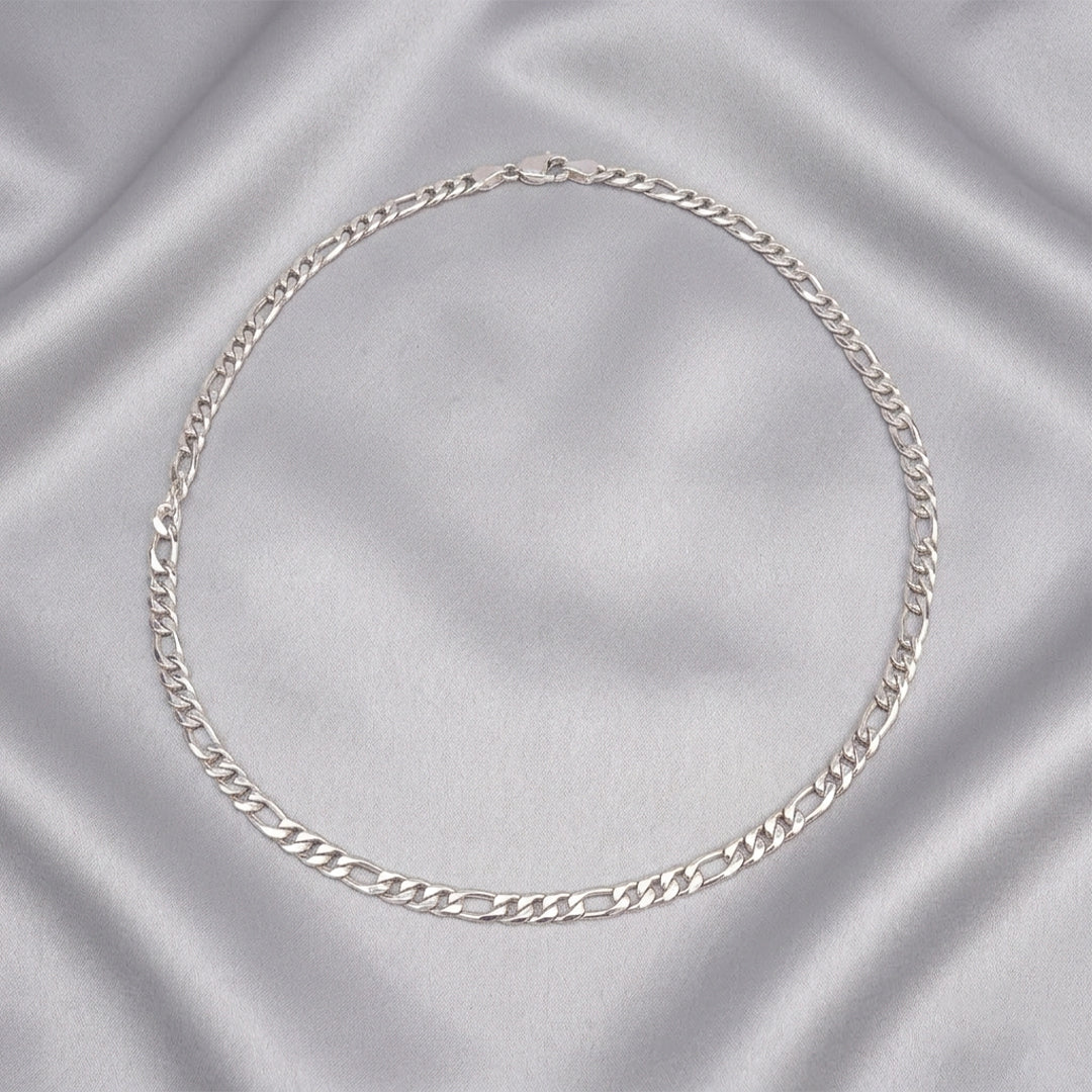 Men Silver Cuban Link Chain