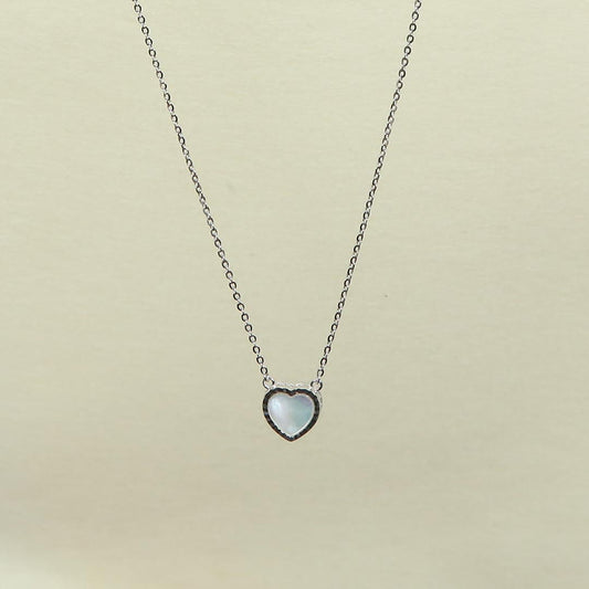 Eternal Heart Mini Pendant Necklace Pure 925 Silver