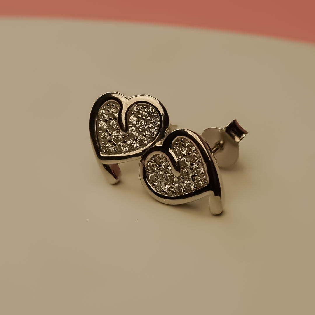 Mini Heart Studs Earrings