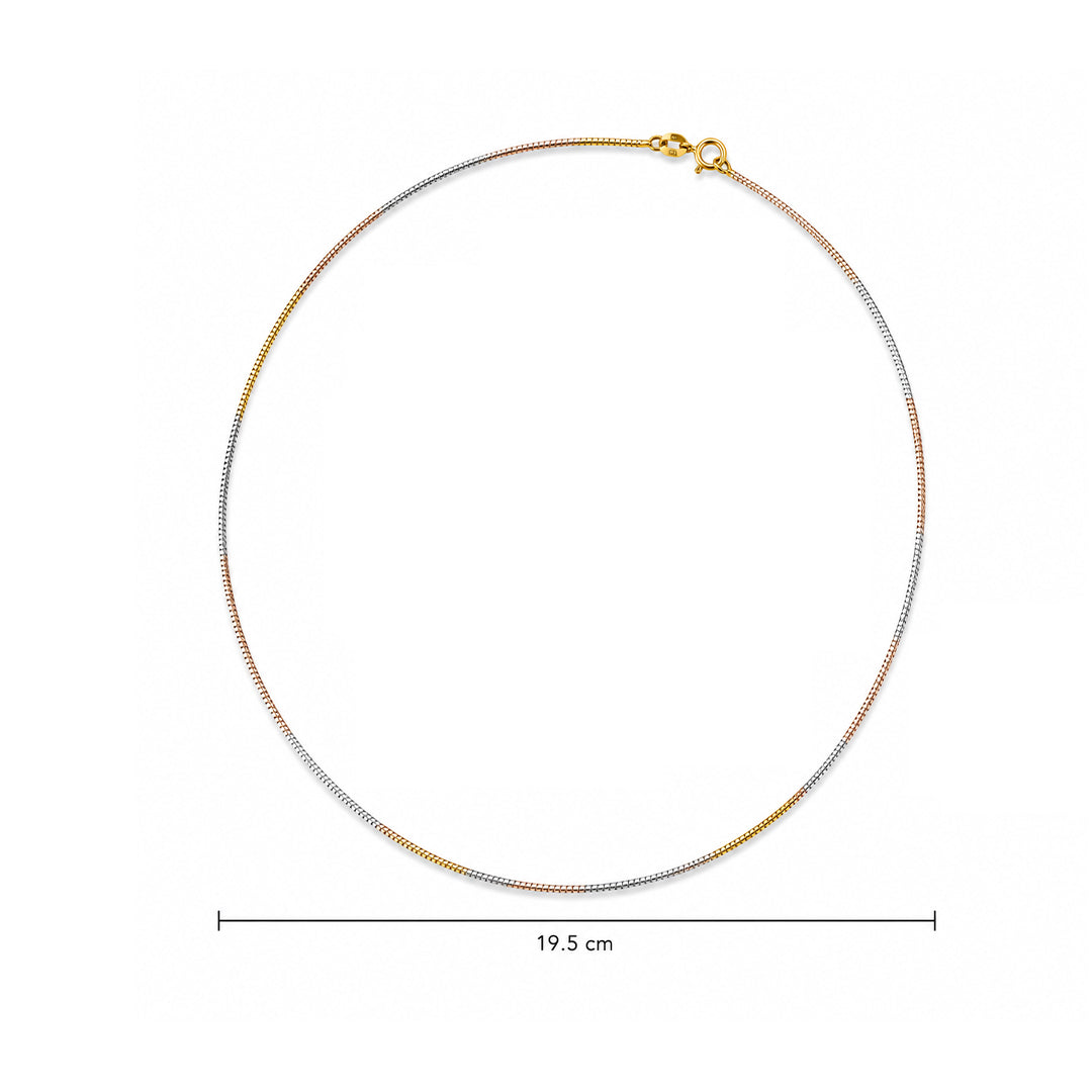 Minimal Tricolor Snake Chain