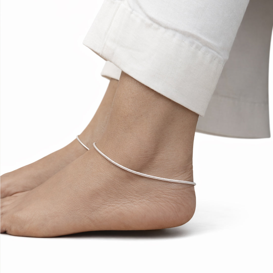 Silver Mira Anklet