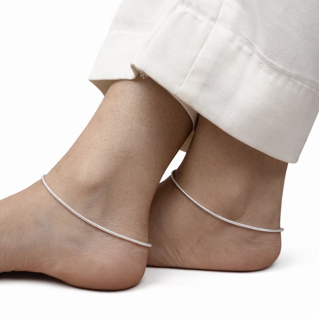 Silver Mira Anklet