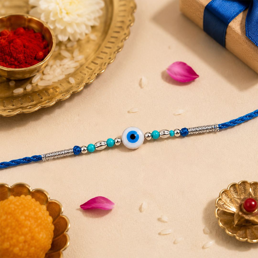 Nazariya Blue Evil Eye Rakhi